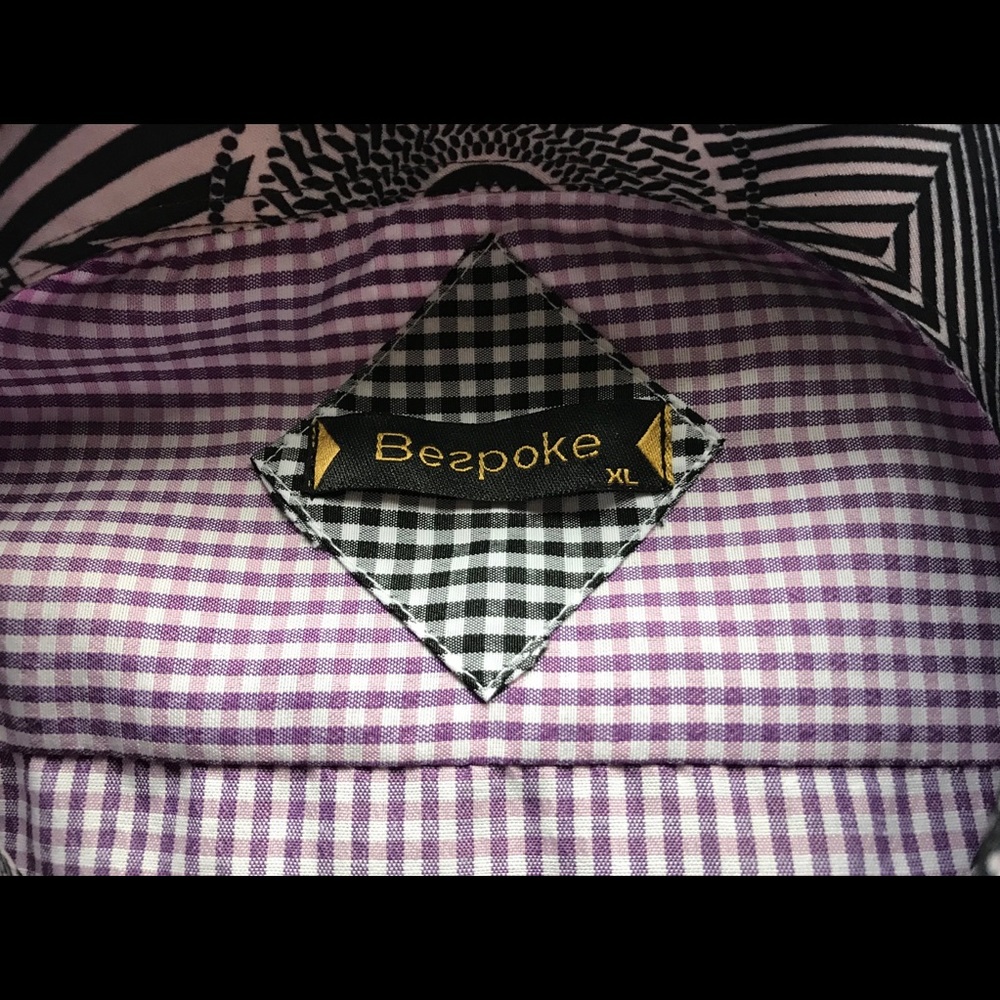 Bespoke Moda Purple Men’s Shirt XL - Picture 2 of 5